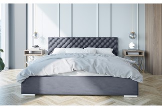 Łóżko tapicerowane Oslo z materacem